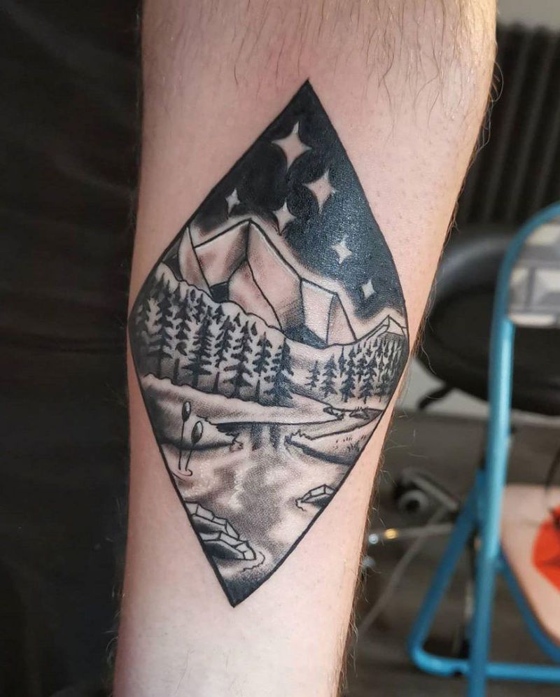 30 Beautiful Landscape Tattoos You Will Love