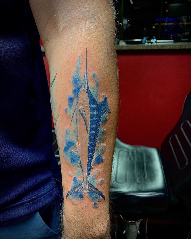 30 Pretty Marlin Tattoos You Will Love