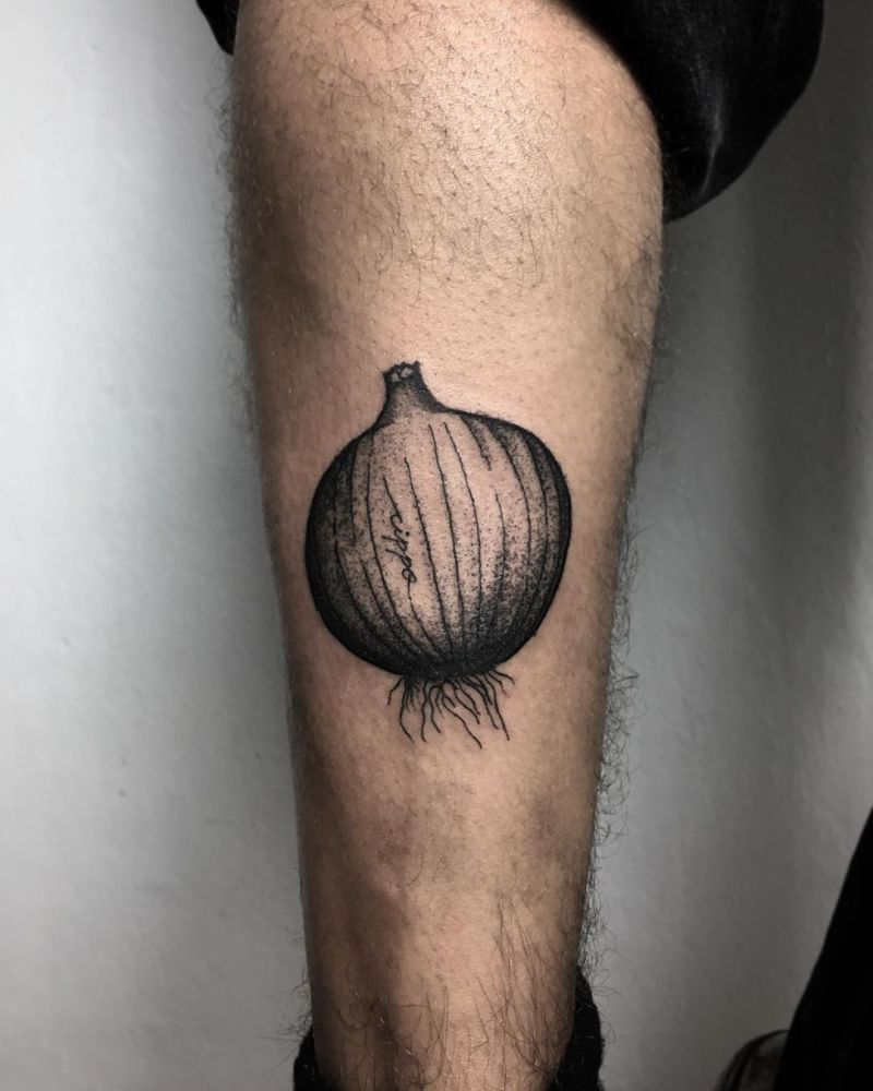 30 Pretty Onion Tattoos for Your Inspiration