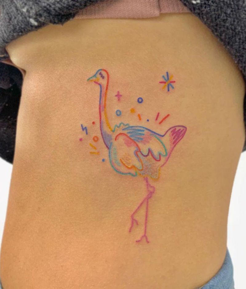 30 Pretty Ostrich Tattoos Hope to Inspire You