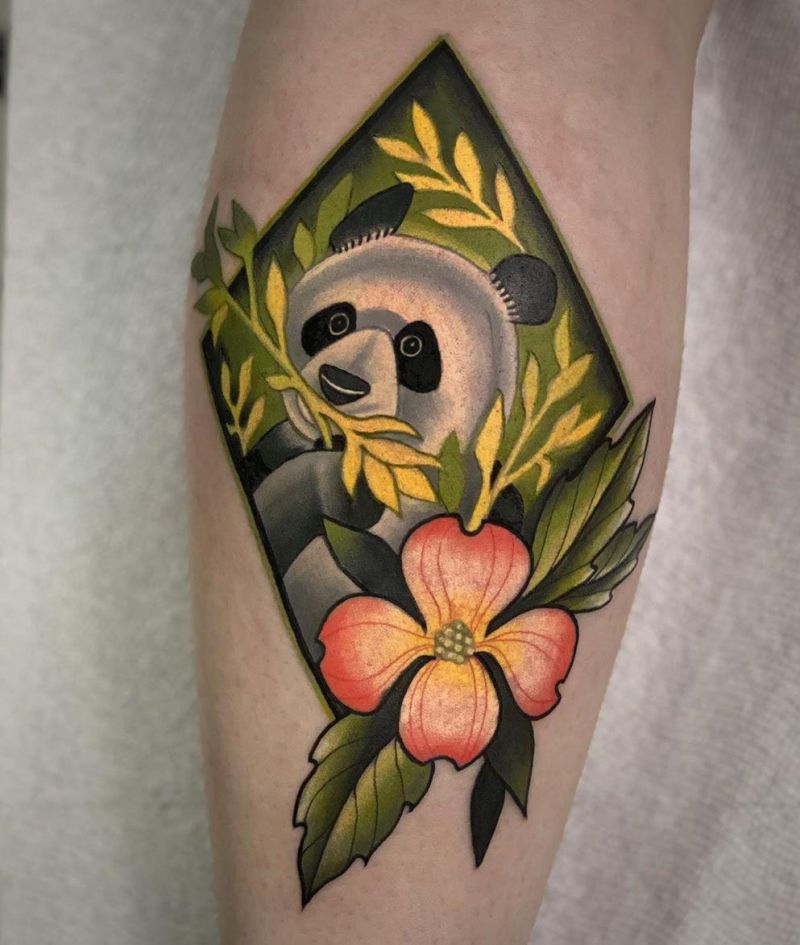 30 Adorable Panda Tattoos Make You Want to Laugh