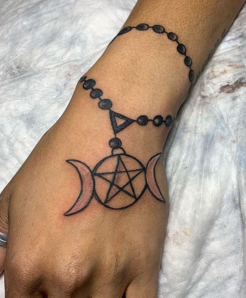 30 Creative Pentacle Tattoos to Inspire You