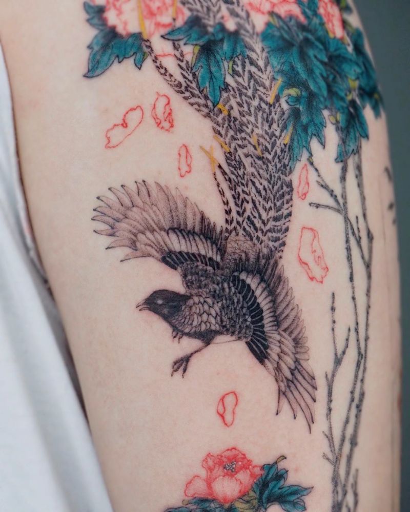 30 Pretty Pheasant Tattoos to Inspire You