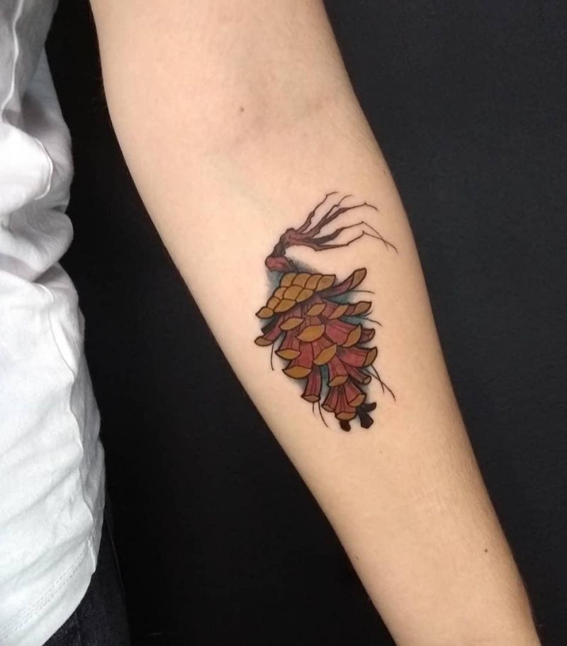 30 Pretty Pinecone Tattoos to Inspire You