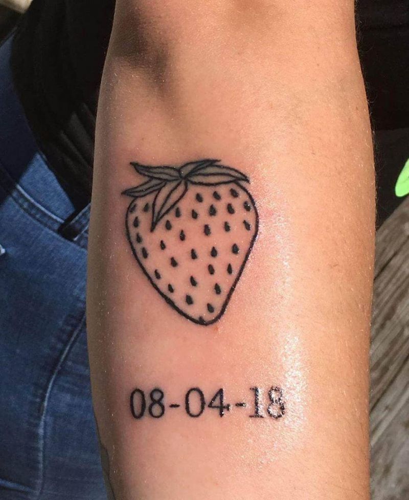 30 Pretty Strawberry Tattoos You Will Love