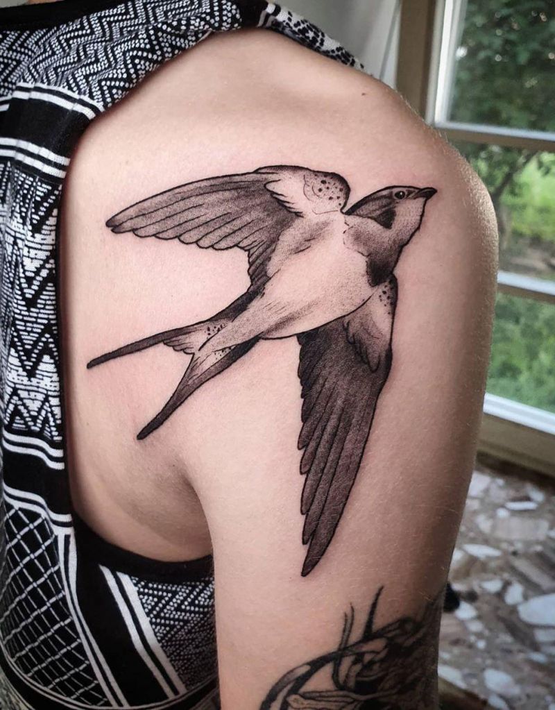 30 Stunning Swallow Tattoos for You to Enjoy