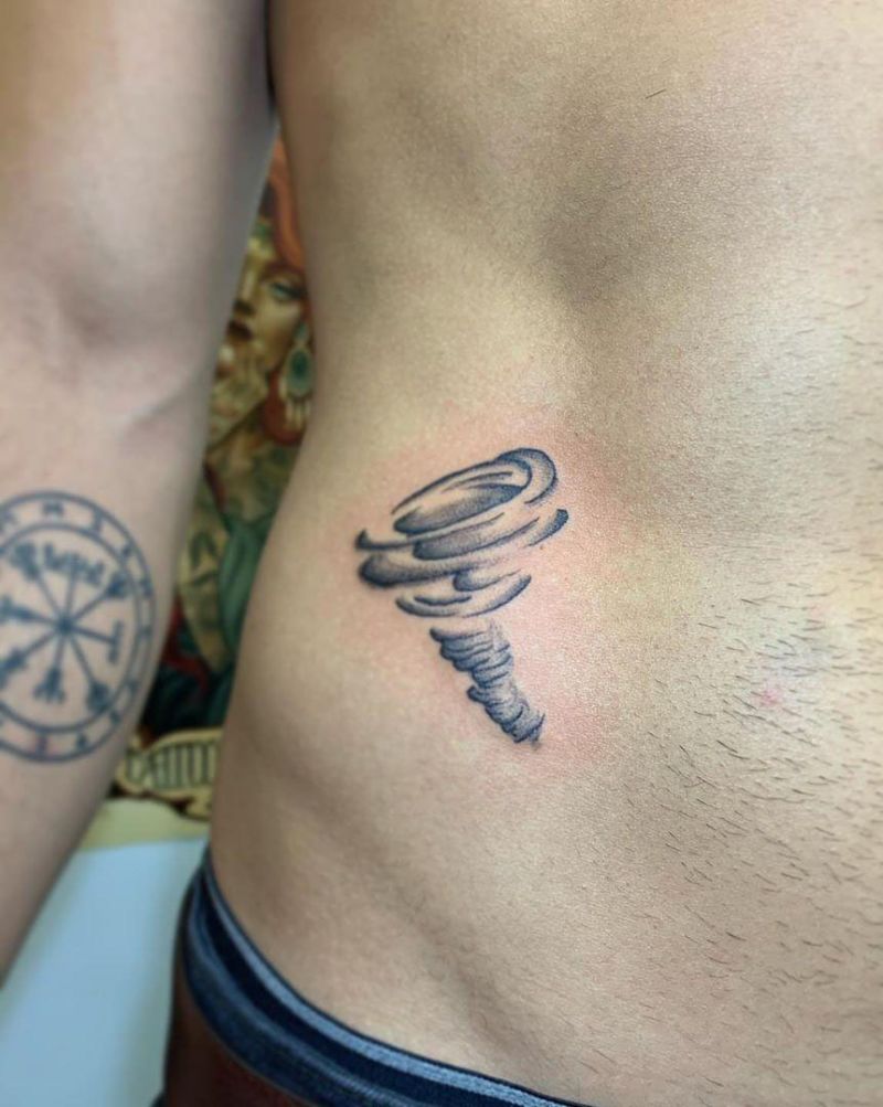 30 Pretty Tornado Tattoos to Inspire You