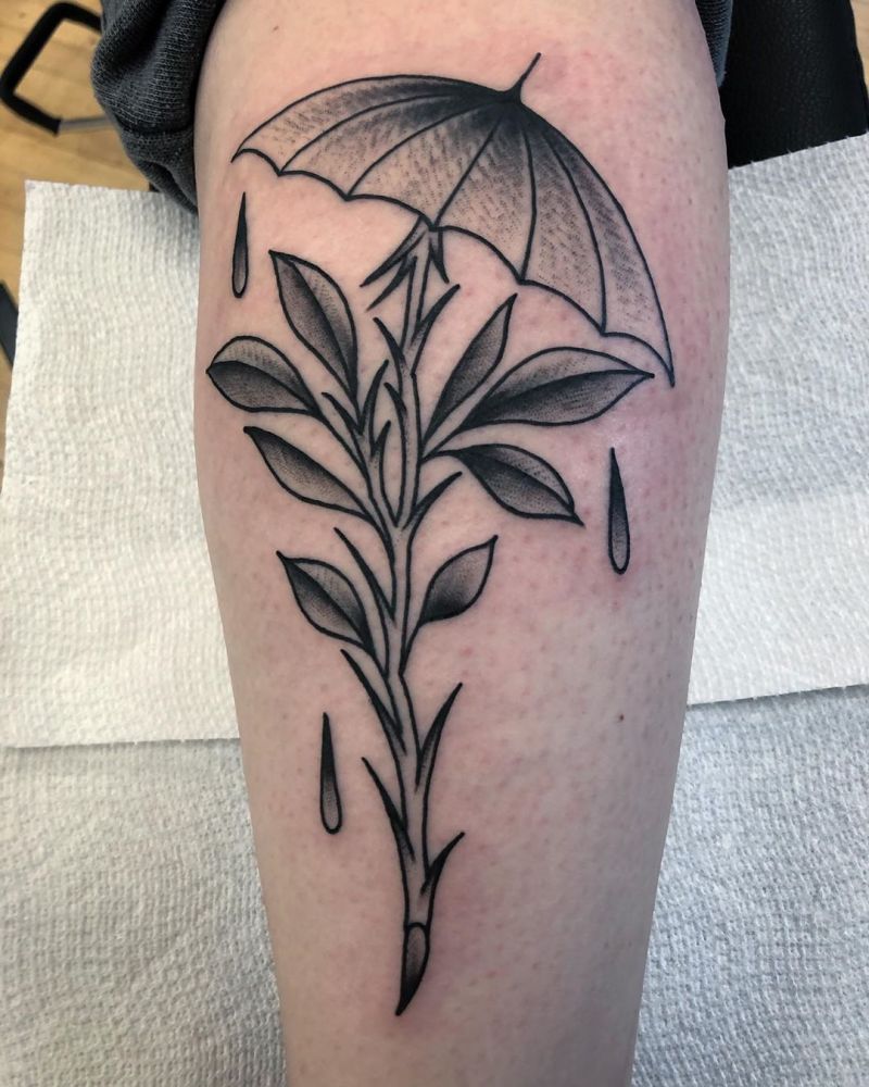 30 Creative Umbrella Tattoos Shelter You from The Wind and Rain