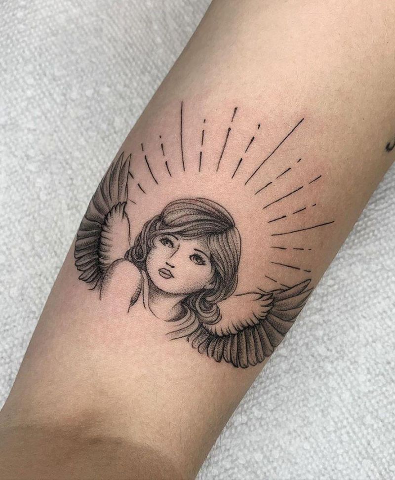 30 Beautiful Angel Tattoos to Inspire You