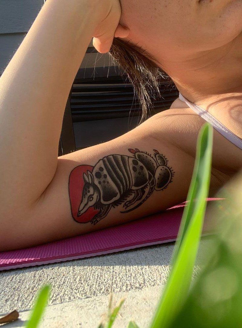 30 Stunning Armadillo Tattoos You Will Love