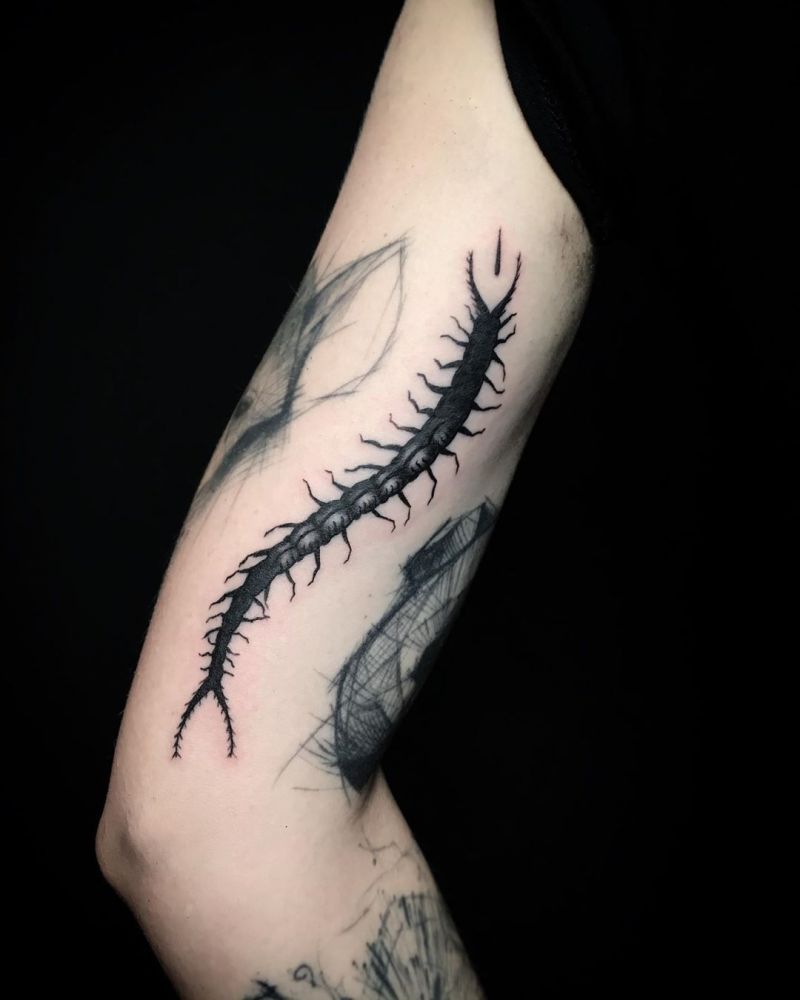 30 Amazing Centipede Tattoos You Will Love to Try