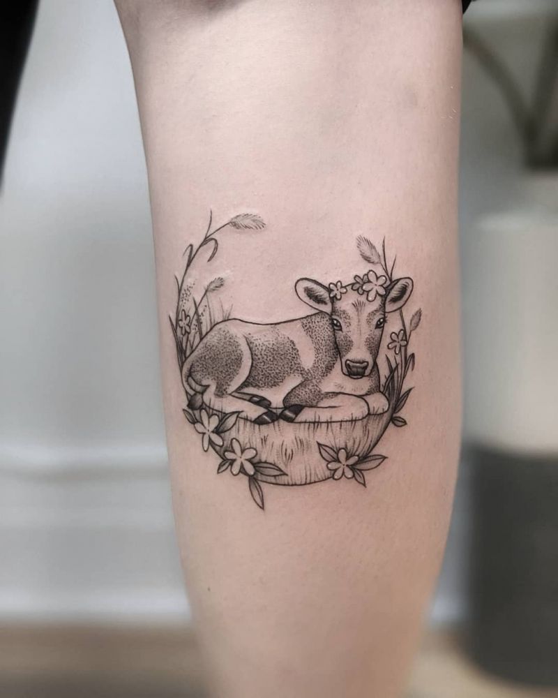 30 Pretty Cow Tattoos You Will Love to Try