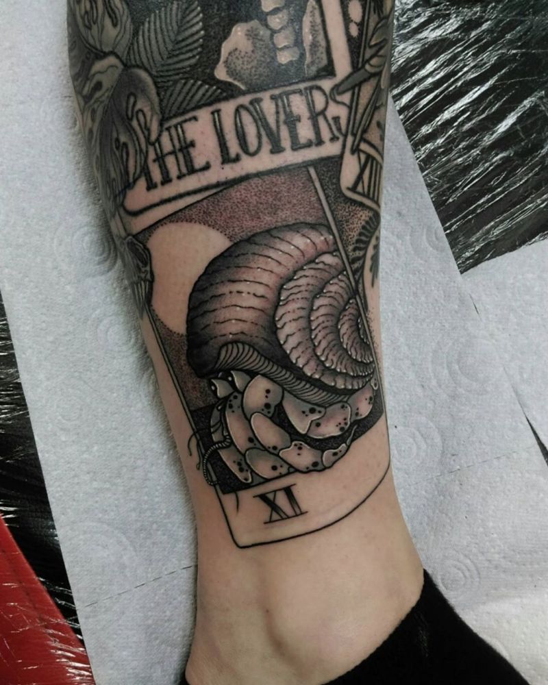 30 Pretty Hermit Crab Tattoos You Will Love