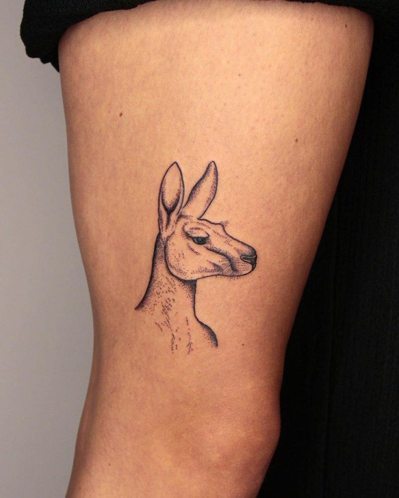 30 Superb Kangaroo Tattoos You Will Like to Try