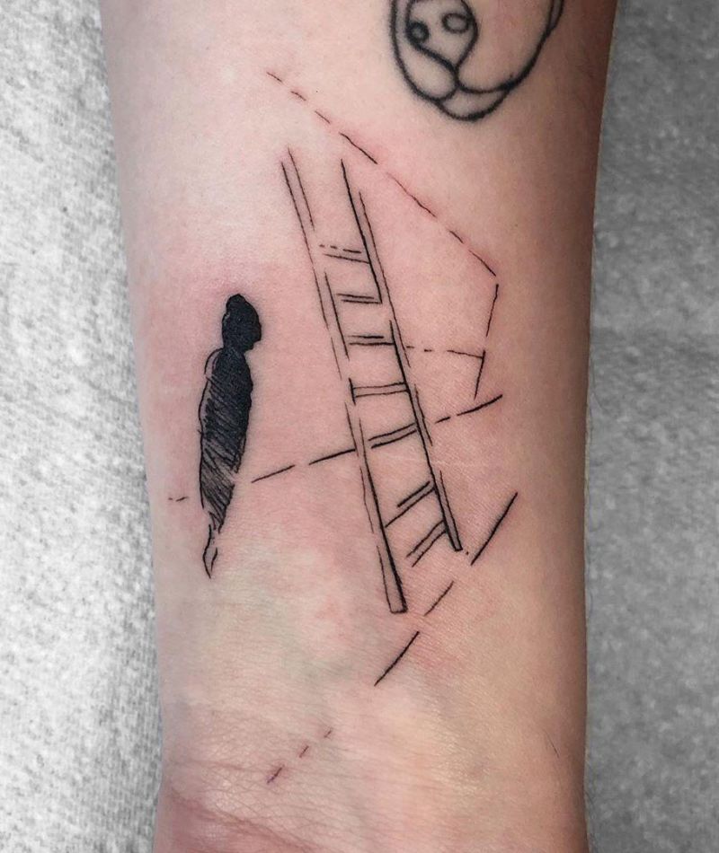 30 Meaningful Ladder Tattoos to Inspire You