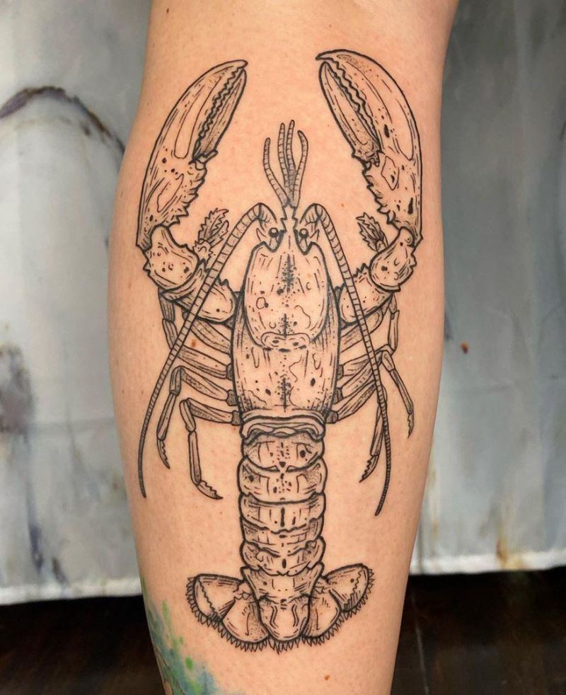 30 Pretty Lobster Tattoos Make You Successful