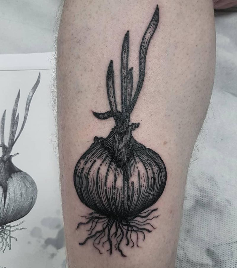 30 Pretty Onion Tattoos for Your Inspiration