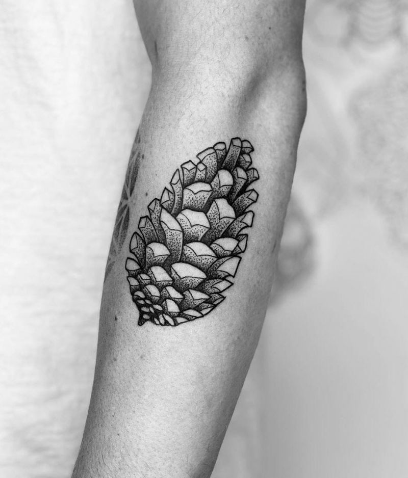 30 Pretty Pinecone Tattoos to Inspire You