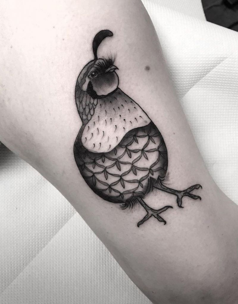 30 Pretty Quail Tattoos to Inspire You