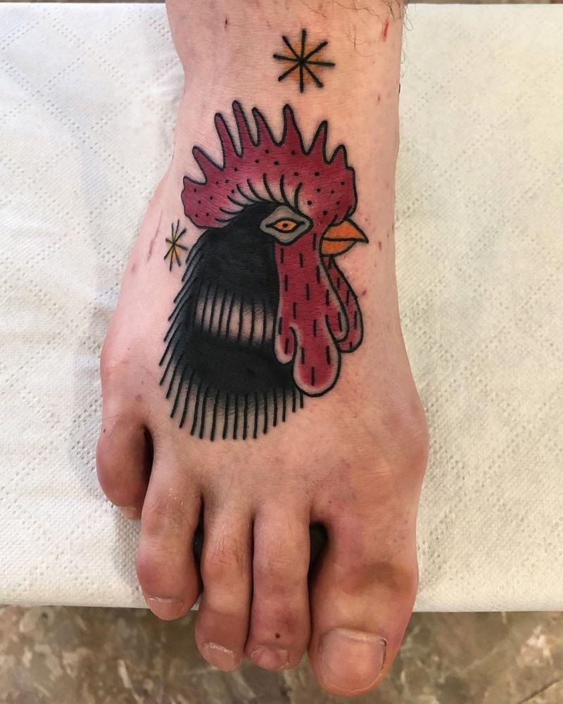 30 Creative Rooster Tattoos Give You Inspiration