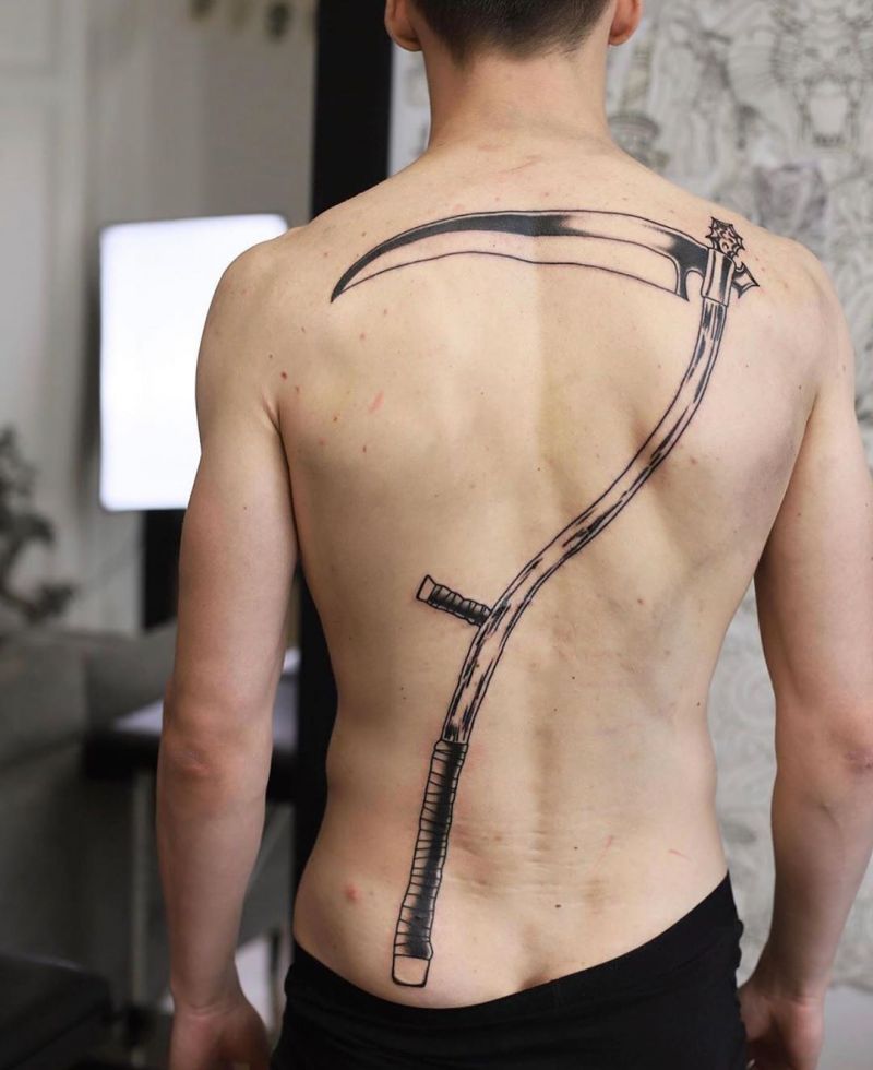 30 Creative Scythe Tattoos You Will Love