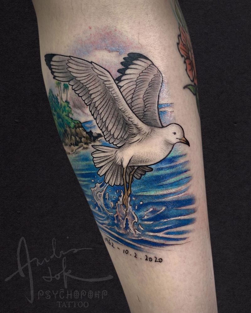 30 Great Seagull Tattoos You Want to Try