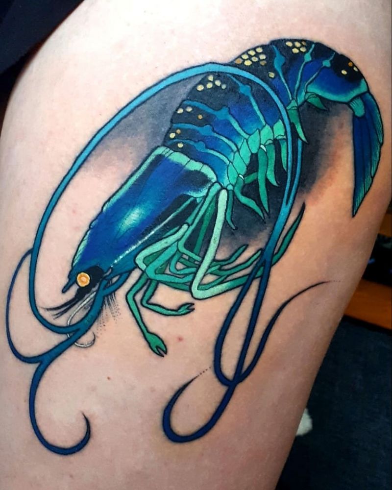 30 Pretty Shrimp Tattoos to Inspire You