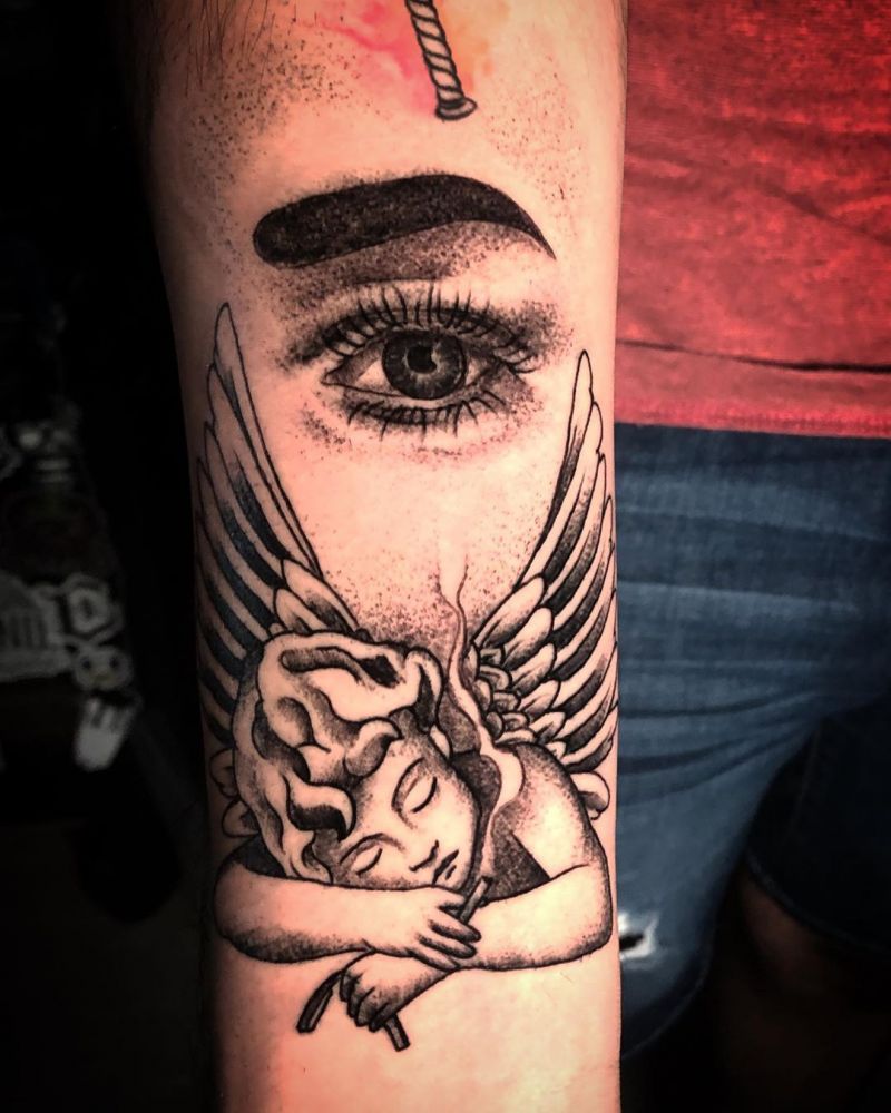 30 Beautiful Angel Tattoos to Inspire You