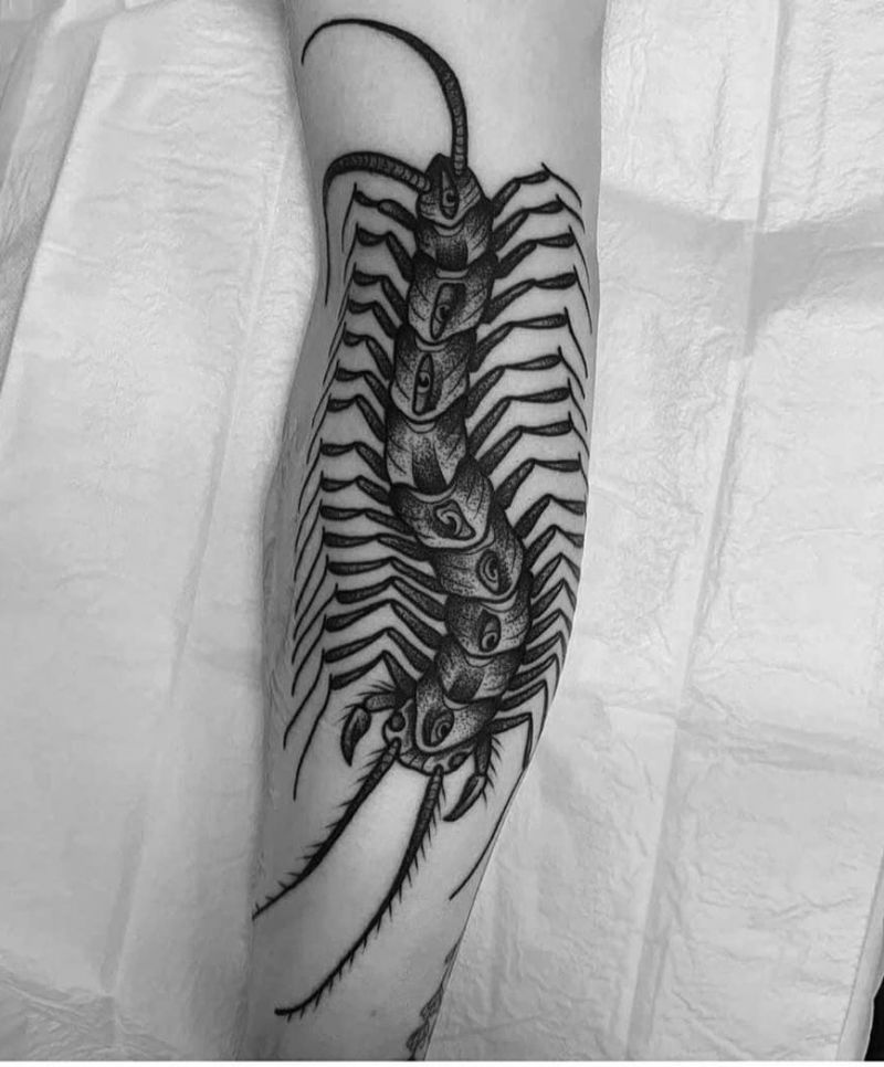 30 Amazing Centipede Tattoos You Will Love to Try