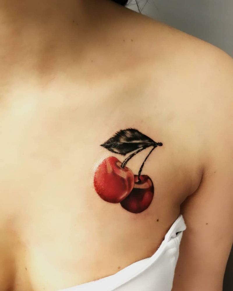 30 Pretty Cherry Tattoos for Women You Will Love