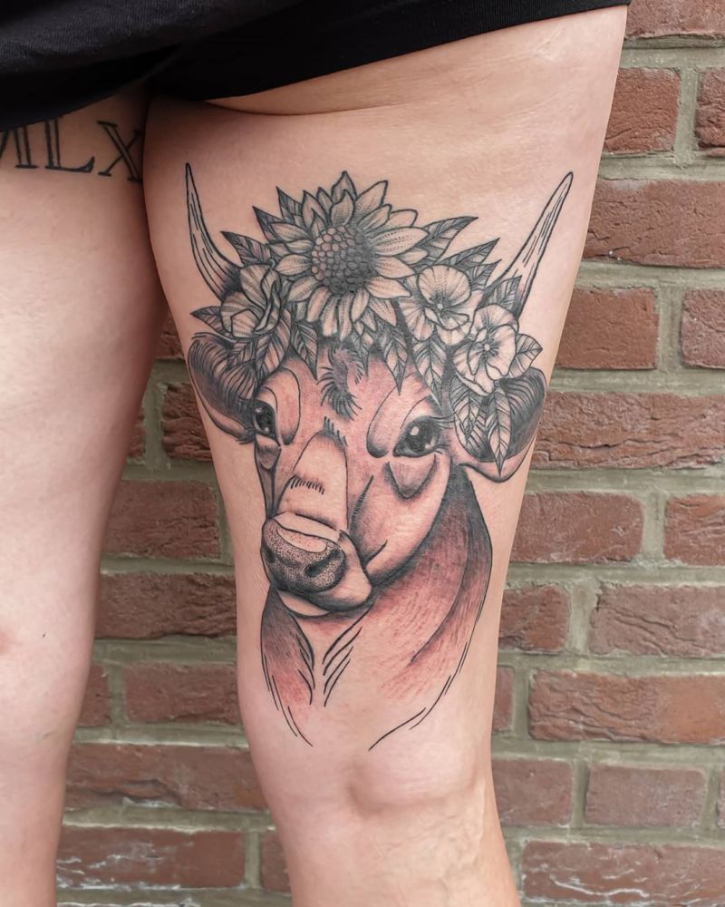 30 Pretty Cow Tattoos You Will Love to Try