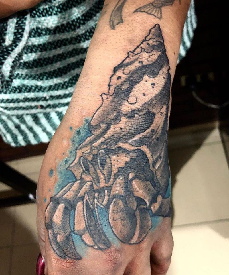 30 Pretty Hermit Crab Tattoos You Will Love