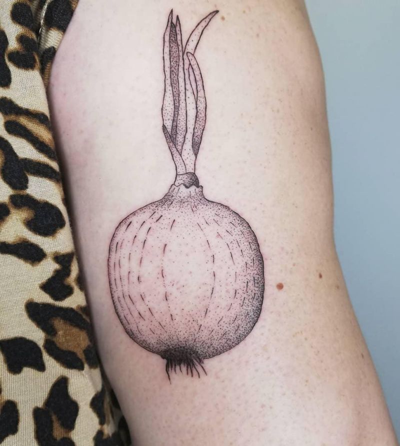 30 Pretty Onion Tattoos for Your Inspiration