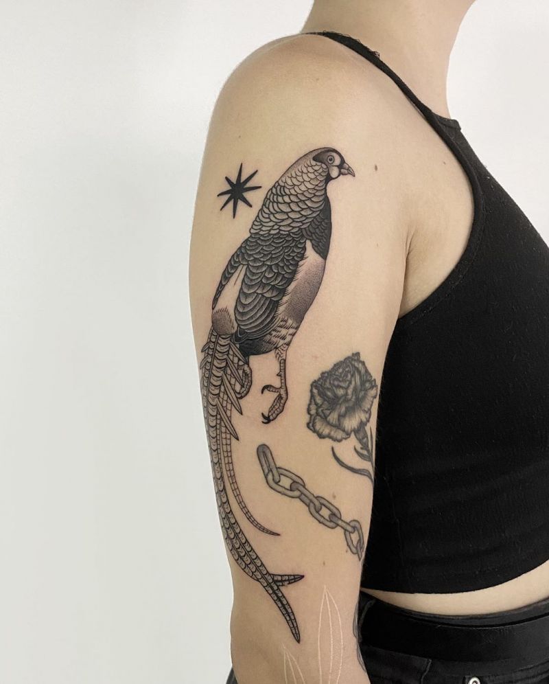 30 Pretty Pheasant Tattoos to Inspire You