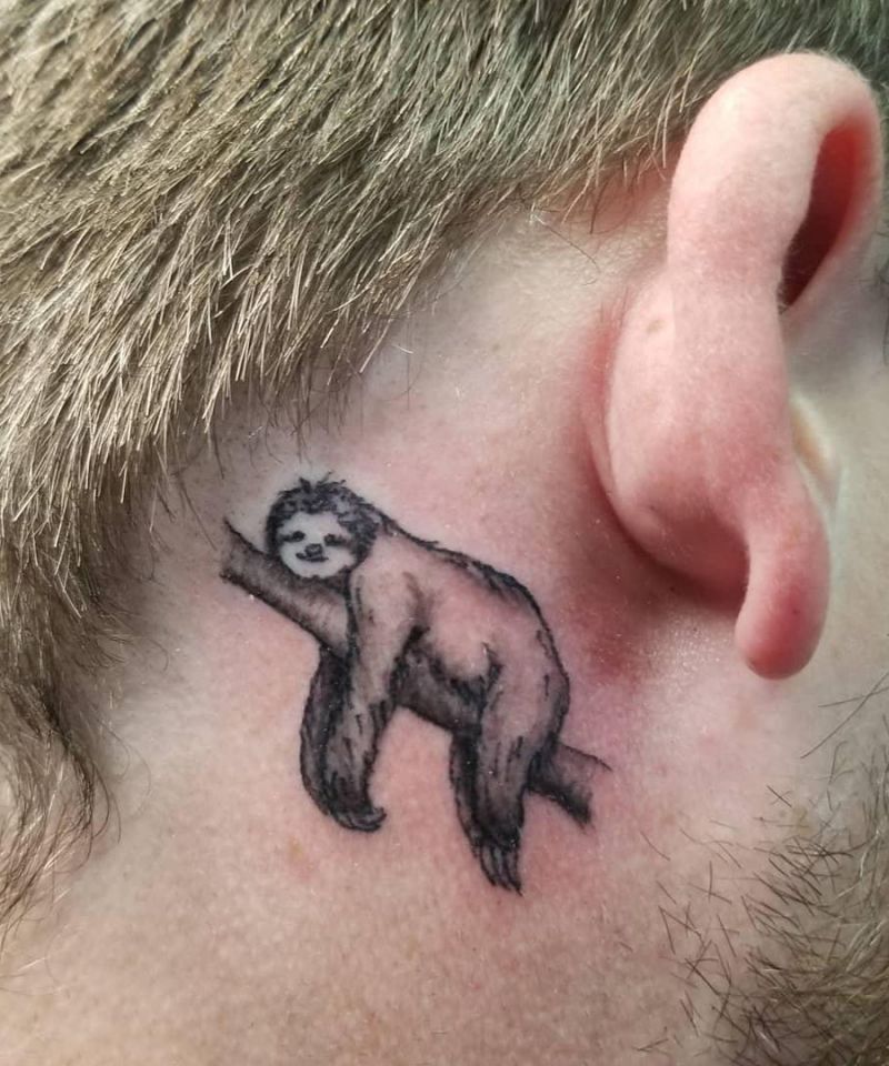 30 Cute Sloth Tattoos for You to Enjoy