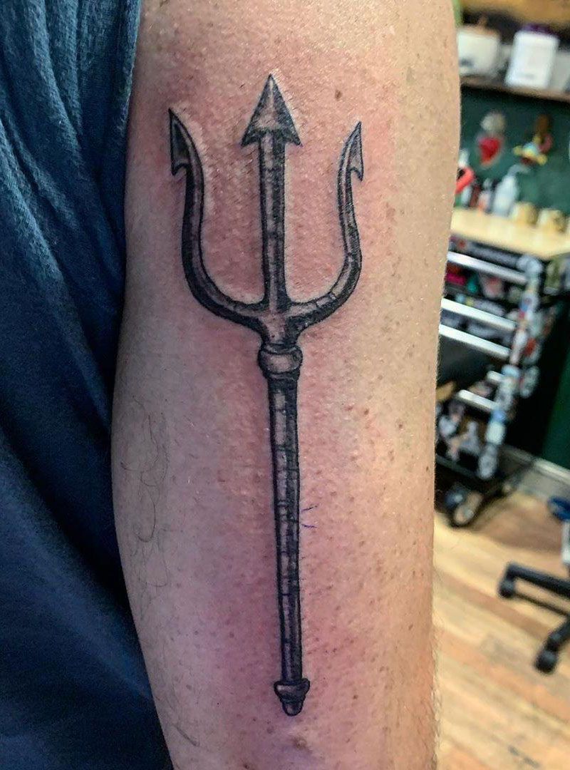 30 Creative Trident Tattoos for Your Inspiration