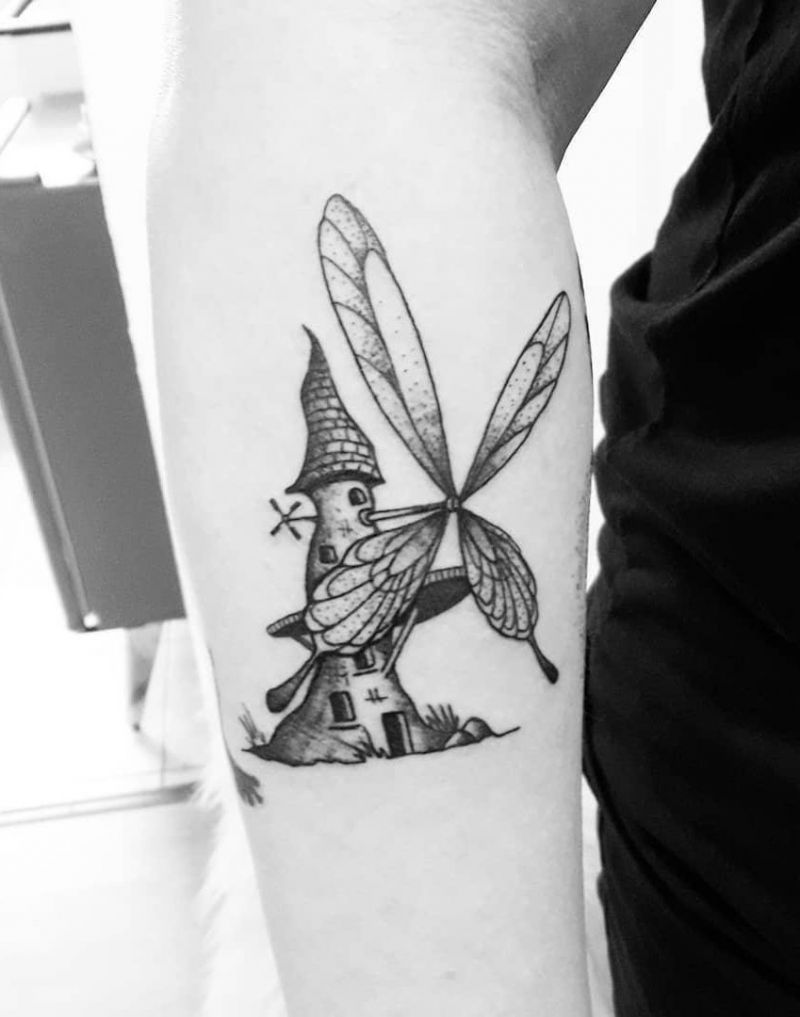 30 Pretty Windmill Tattoos Show Your Temperament