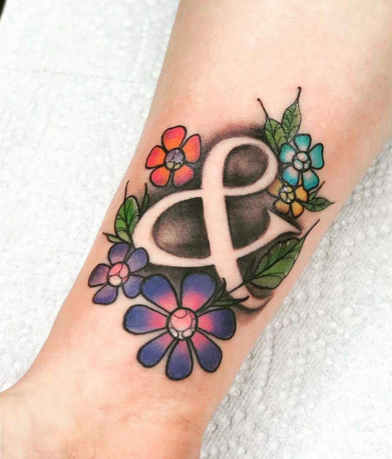 30 Pretty Ampersand Tattoos to Inspire You