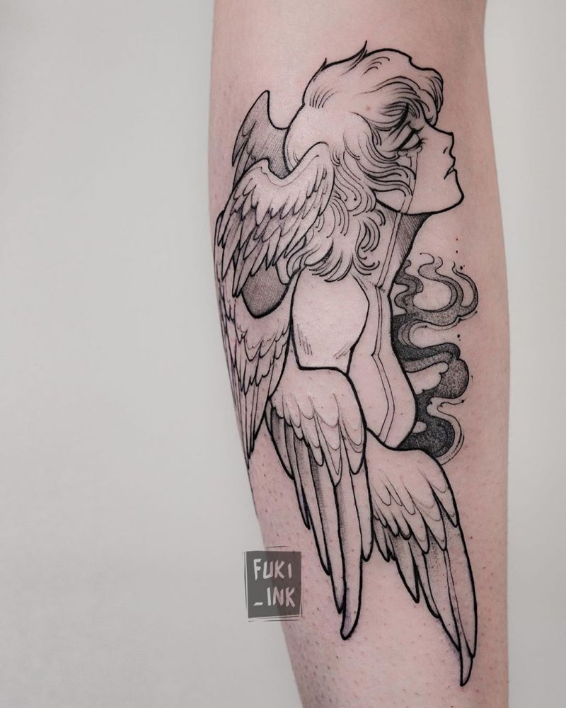 30 Beautiful Angel Tattoos to Inspire You
