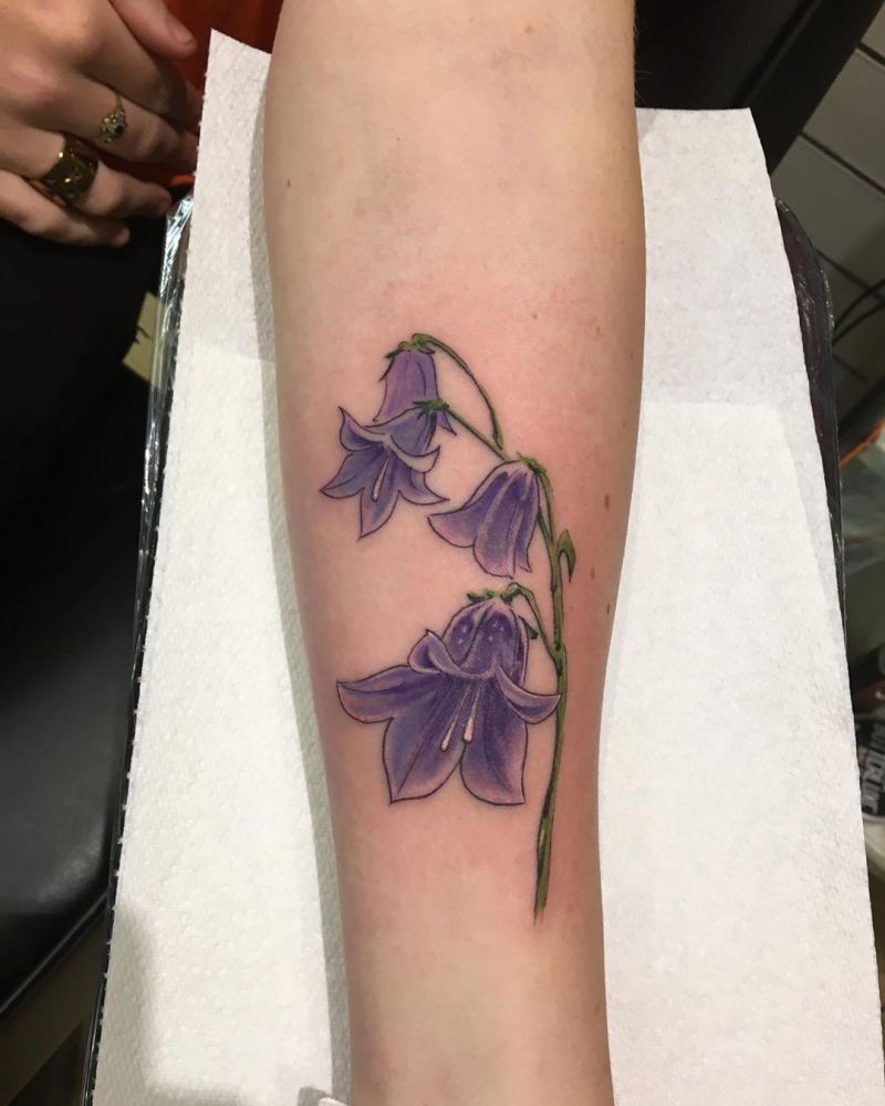 30 Elegant Bluebell Flower Tattoos You Can't Help Trying