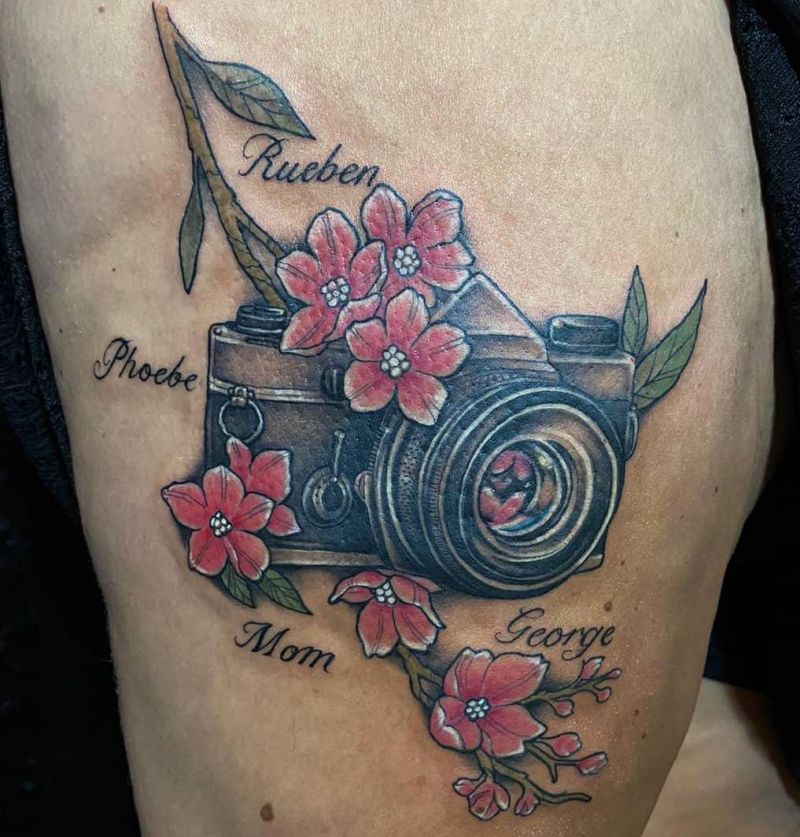 30 Creative Camera Tattoos You Will Love