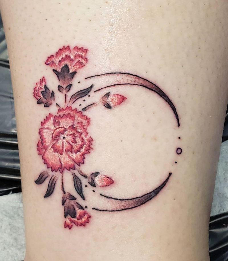 30 Pretty Carnation Tattoos You Will Love