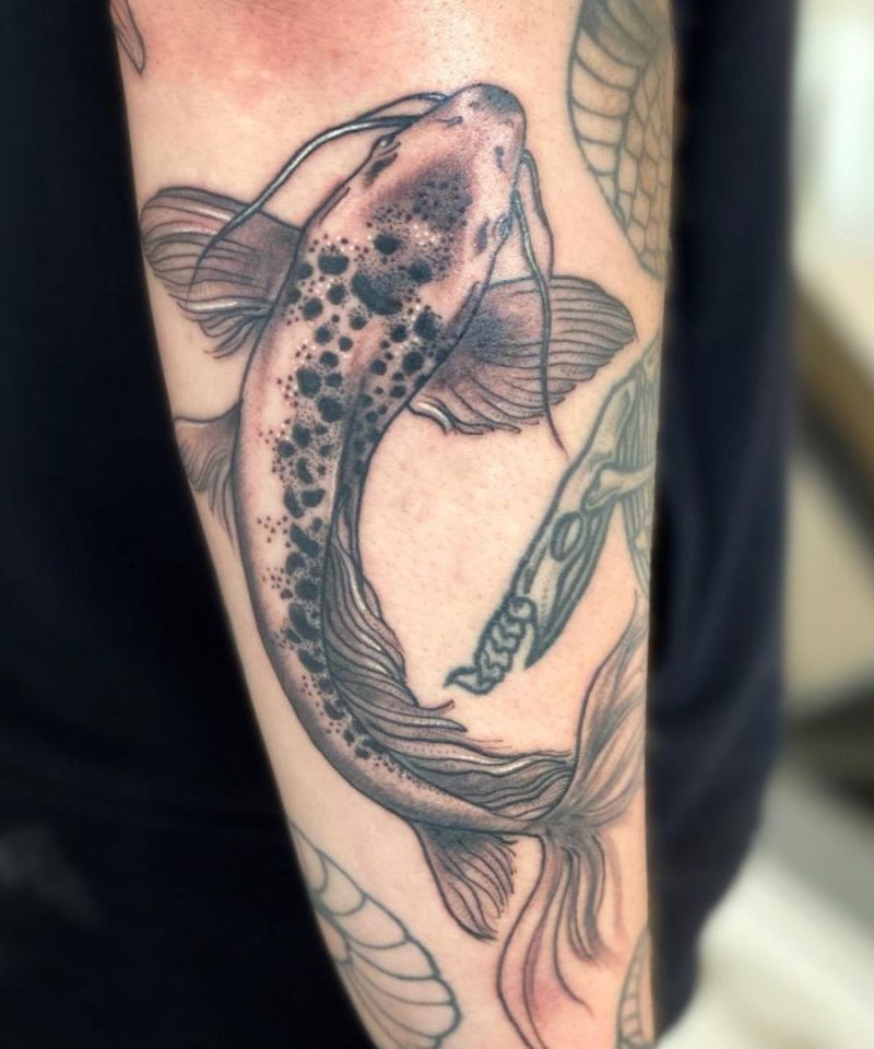 30 Pretty Carp Tattoos to Inspire You