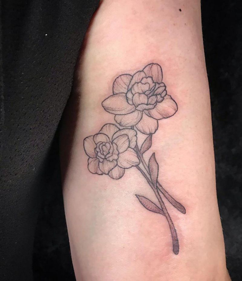 30 Pretty Daffodil Tattoos You Will Love