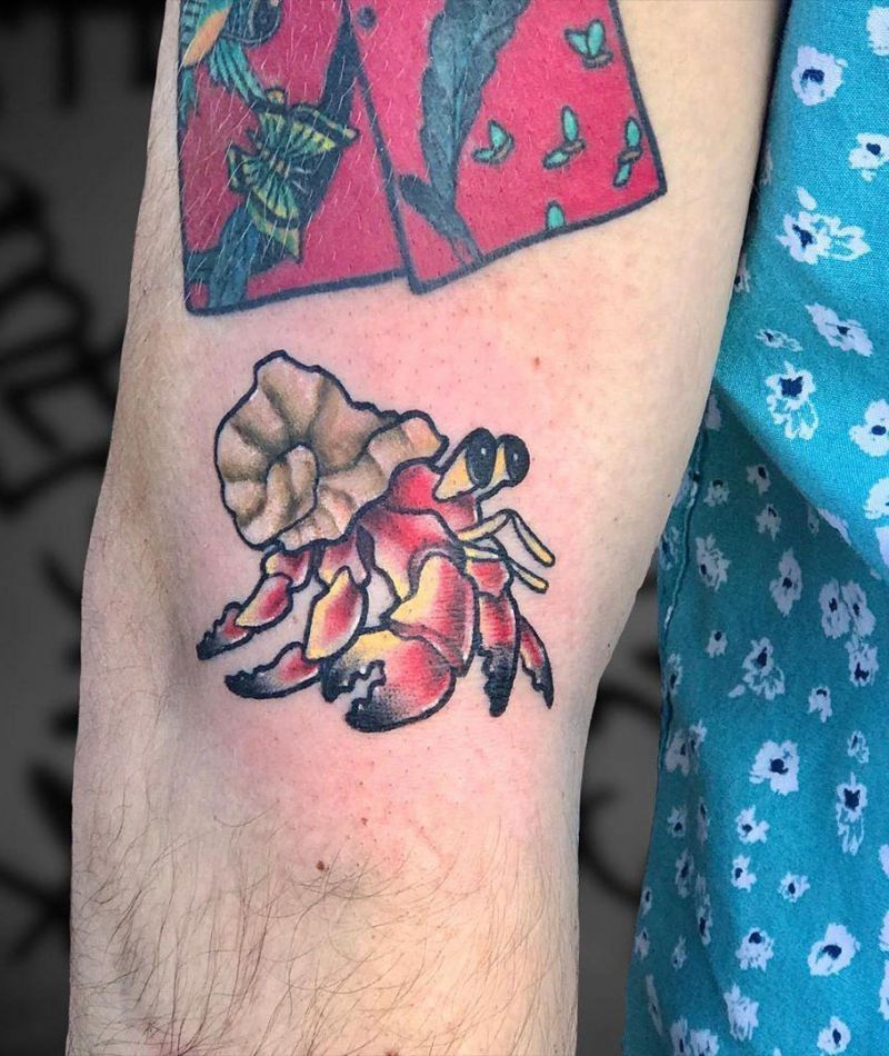 30 Pretty Hermit Crab Tattoos You Will Love