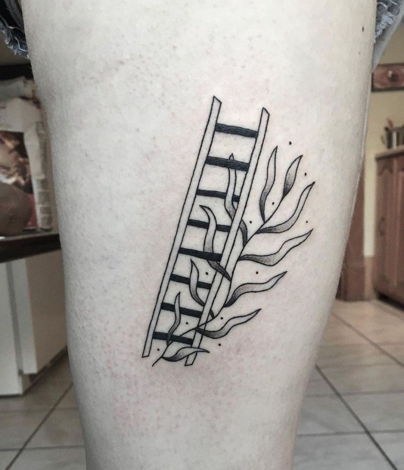 30 Meaningful Ladder Tattoos to Inspire You