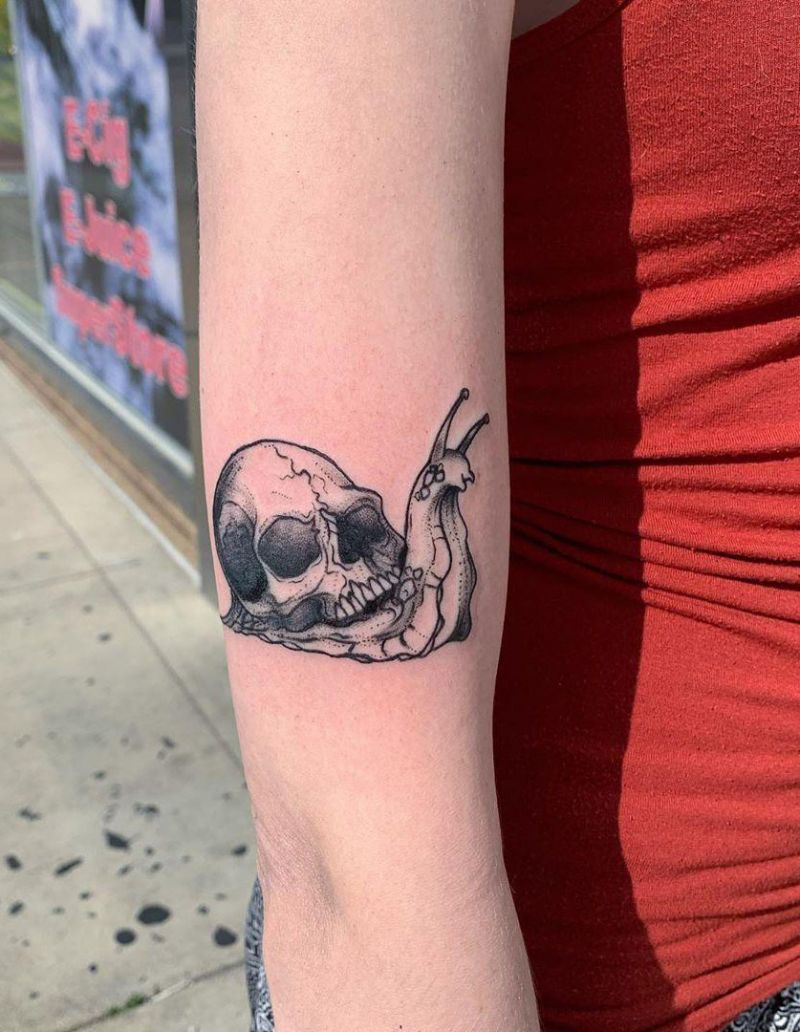 30 Cute Snail Tattoos That You Can't Miss