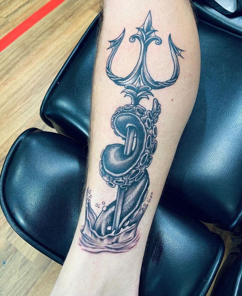 30 Creative Trident Tattoos for Your Inspiration