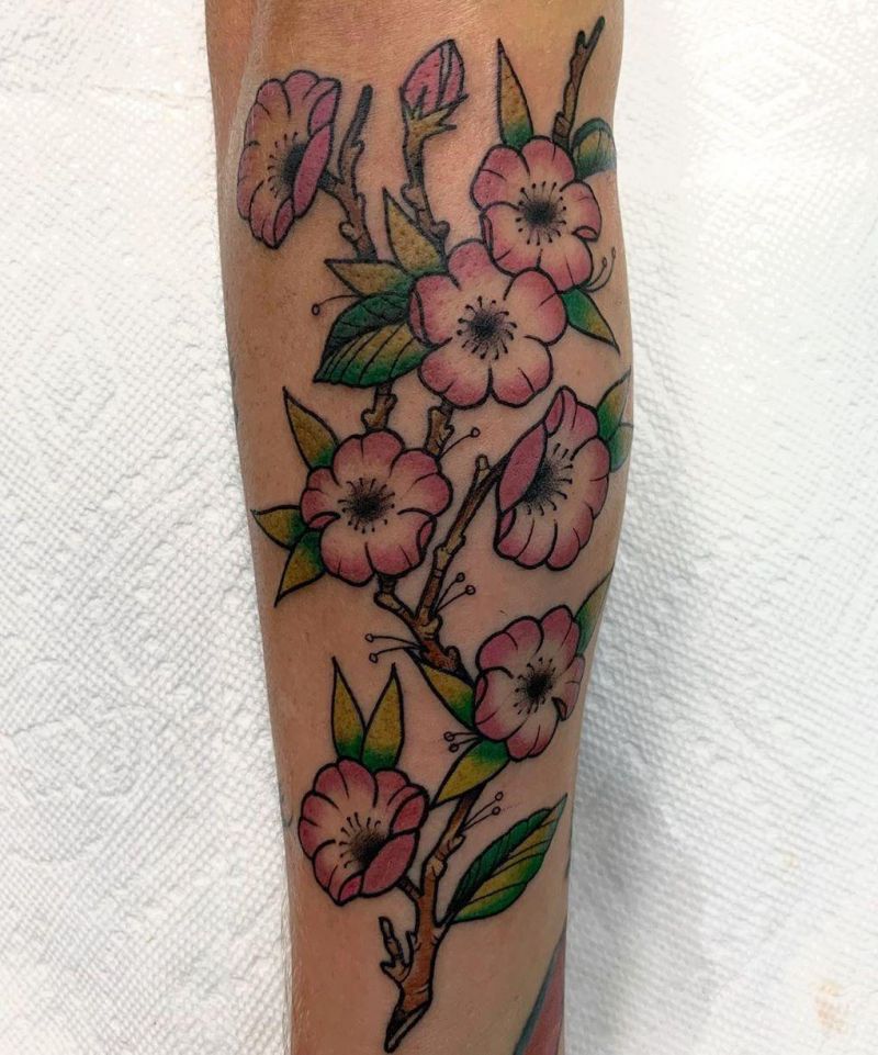 30 Pretty Apple Blossom Tattoos You Will Love