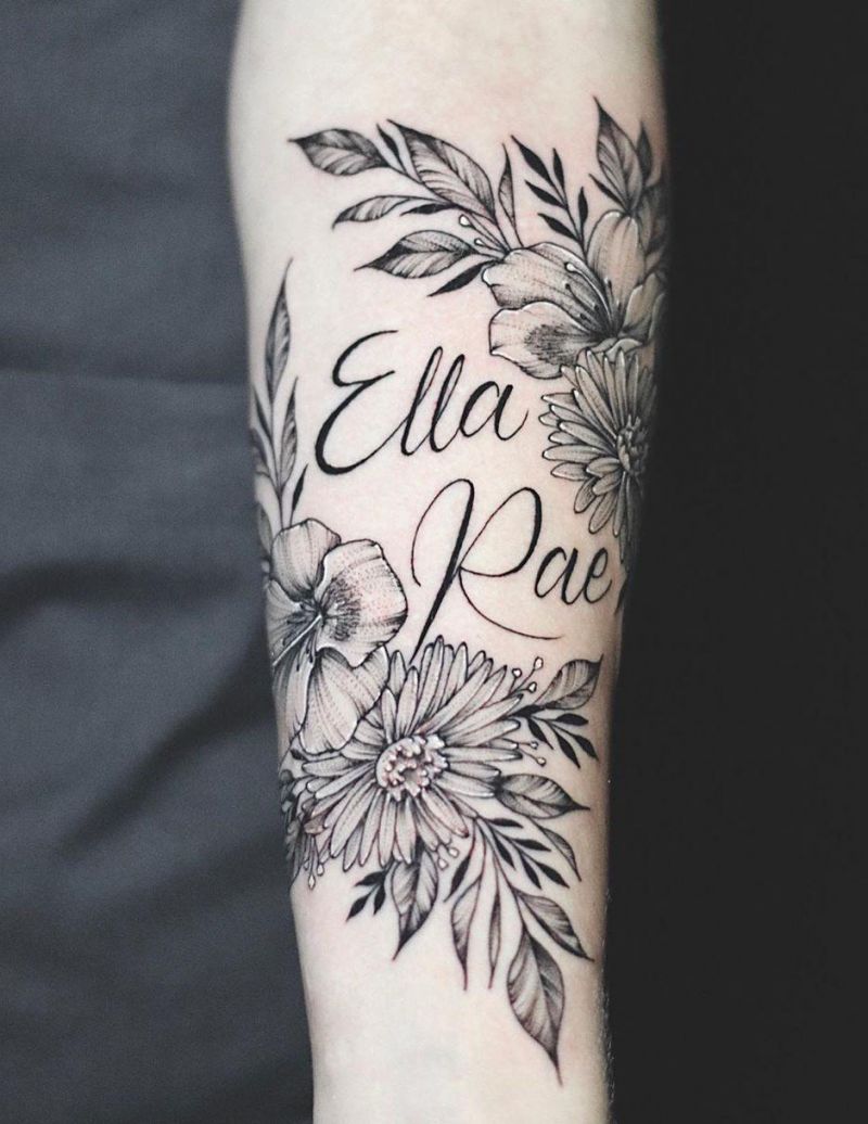 30 Pretty Aster Tattoos for Your Inspiration